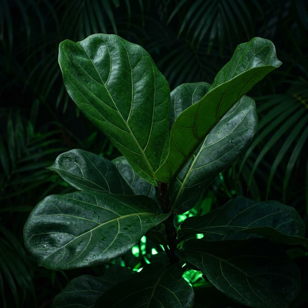 Tropical leaves background